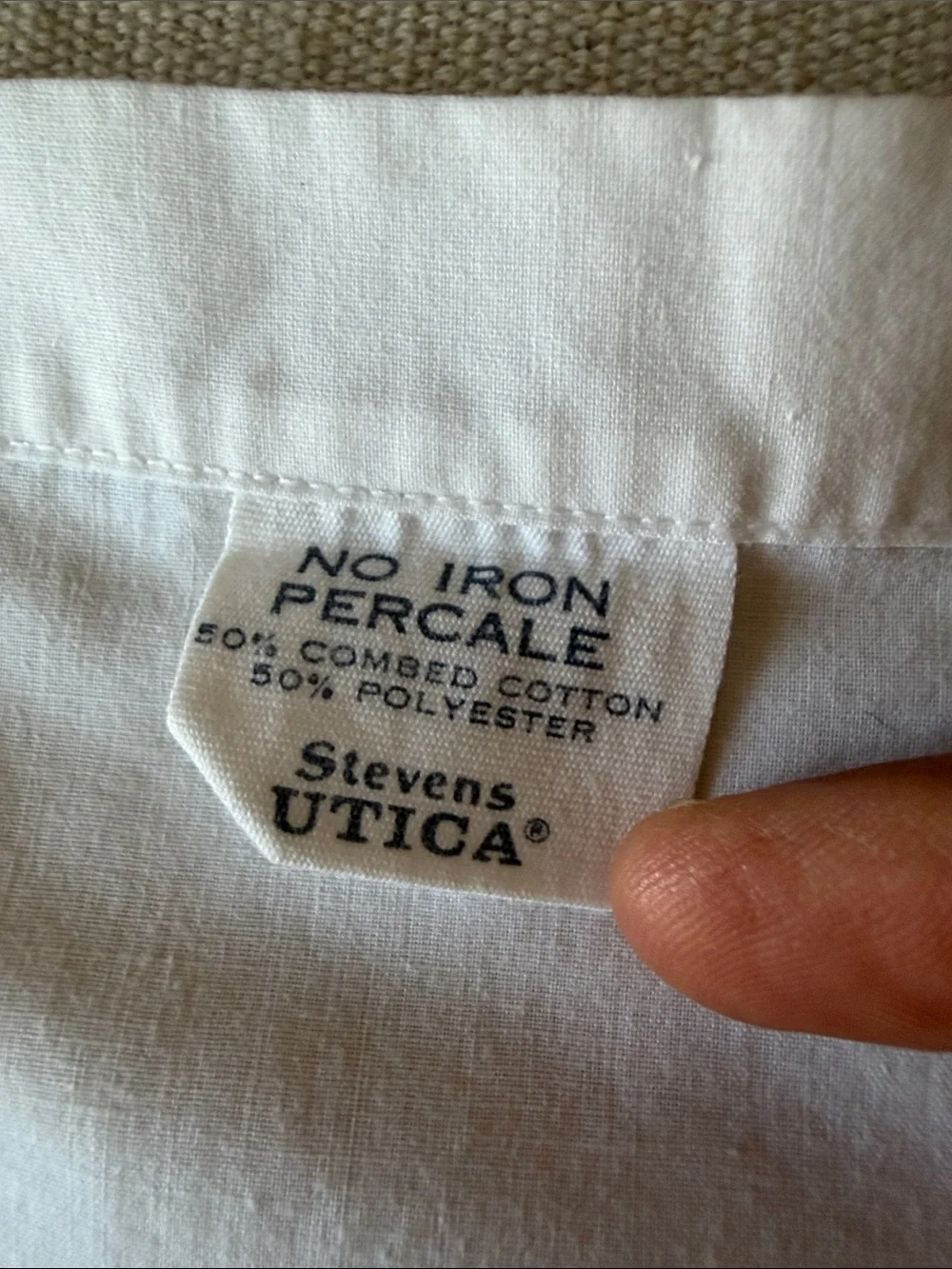 Vintage Utica “Canterbury” Floral Flat Sheet by J.P. Steven’s No Iron Percale